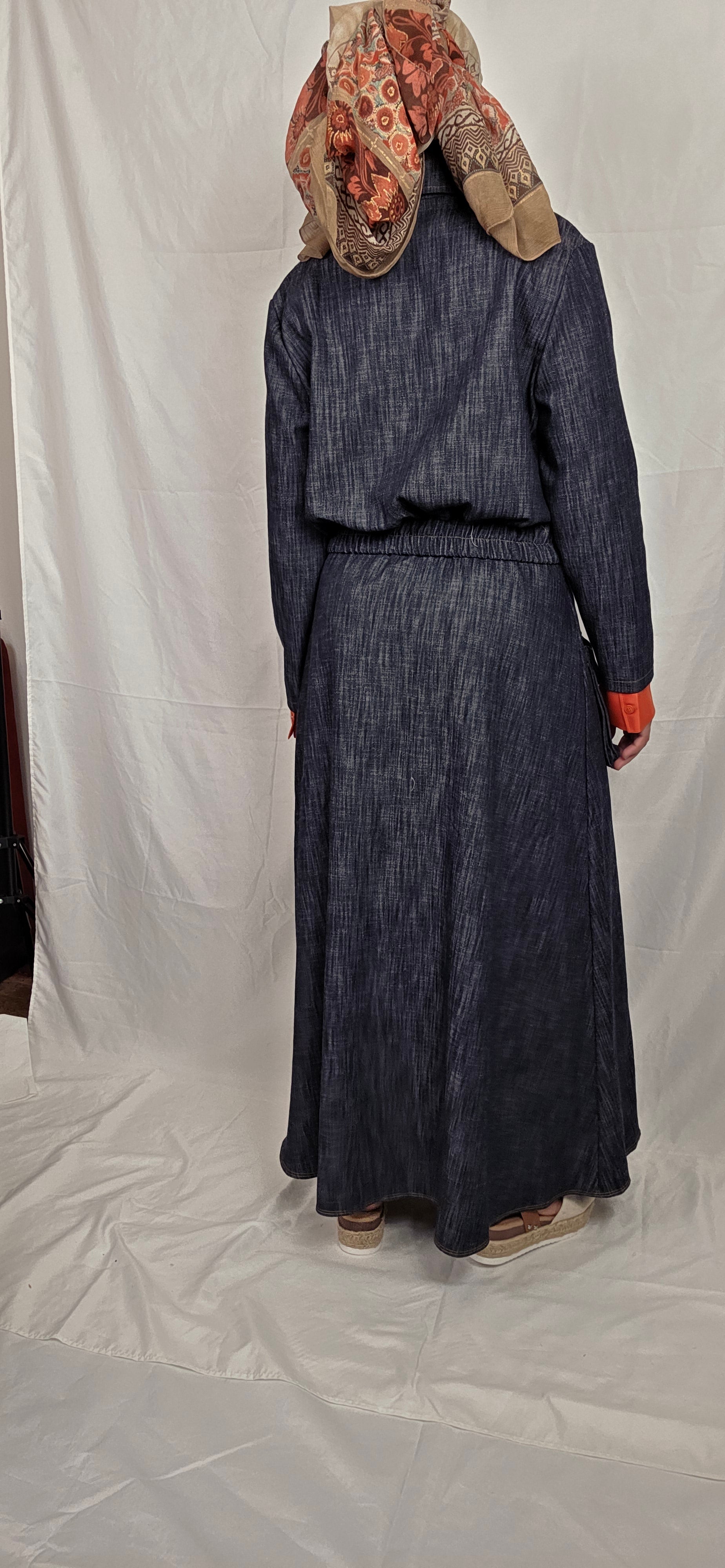 Denim Jacket Skirt Set